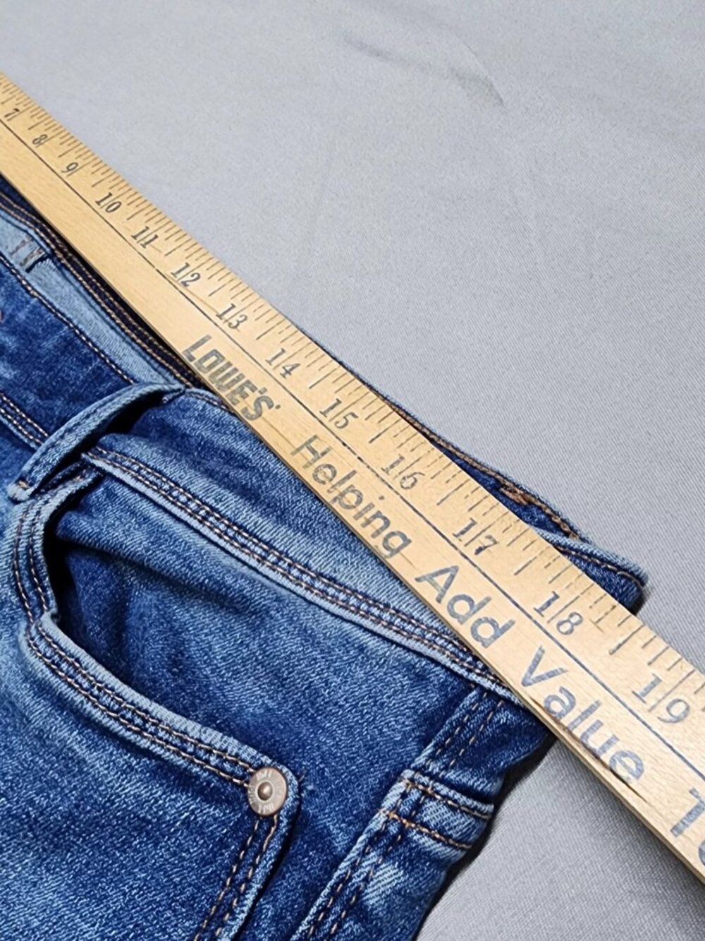 J. Jill Authentic Fit Slim Ankle Jeans Womens 14T Blue Stretch Mid Rise Denim - Picture 7 of 10